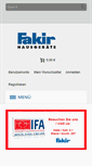 Mobile Screenshot of fakirshop.de